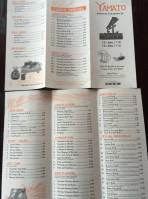 Yamato Japanese Steak House menu