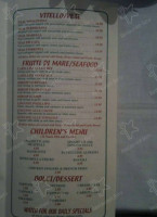 Chef Paolino Cafe menu