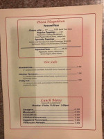 Duran's Italian menu