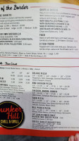 Bunker Hill Chill & Grill menu