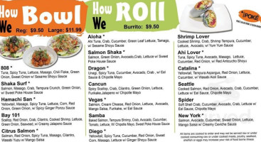 Sweet Poke menu