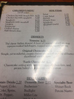 Venesian Inn menu