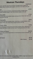 Jungle Jim's Pub Grub menu