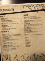 Blind Society menu