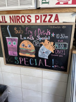 Lil Niro's Pizza Subs food