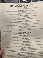 Snap Custom Pizza menu