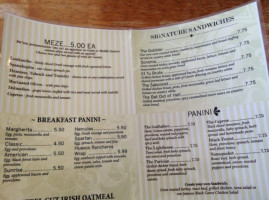 Black Goose Cafe menu