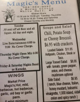Magic's Bar And Grill menu