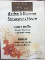 White Buffalo And Lounge menu