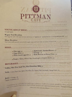 Pittman Cafe menu