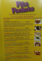Pita Pockets Amherst menu