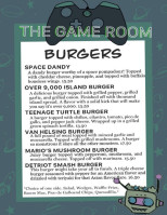 The Game Room menu