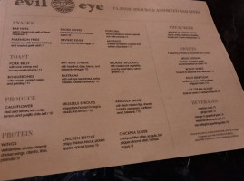 Evil Eye menu