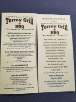 Torrey Grill Bbq menu