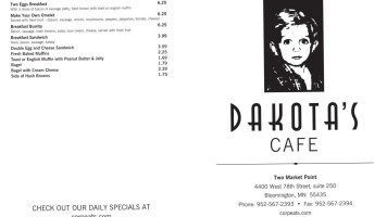 Dakota's Café inside