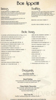 Souffle's menu