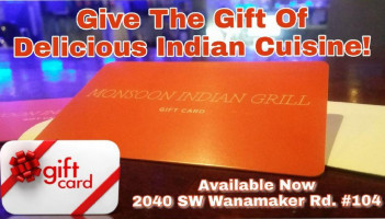 Monsoon Indian Grill menu
