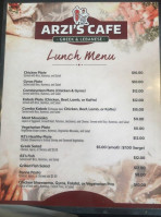 Arzi’s Greek And Lebanese Zachary menu
