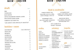 Fork in the Market menu