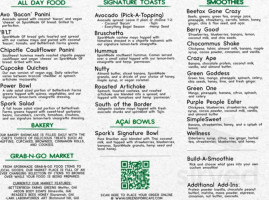 Green Spork Cafe Market menu