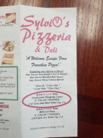 Sylvio's Pizzeria North Yuba menu