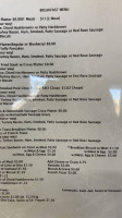 The Lucky Dawg menu