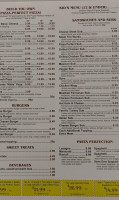 CJ's Pizza menu