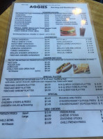 Aggie's Hamburgers & Hot Dogs menu