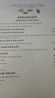 Karen's Kafe And Stephanie's And Grill menu