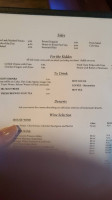 The Cove menu