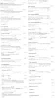 Villa Diner menu