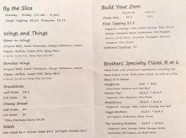 Two Brothers Pizza menu
