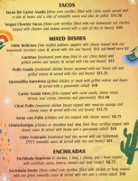 Plaza Del Sol menu