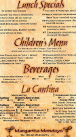 Arturos Mexican menu