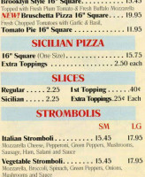 Spatola's Pizza menu
