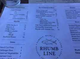 Rhumb Line menu
