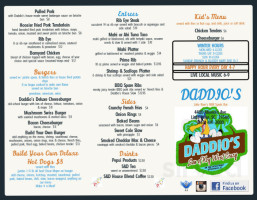 Daddio’s Pub menu