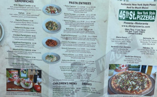 46th St. Pizzeria menu