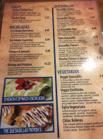 El Patron's Mexican menu