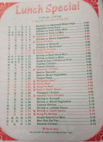 China Wok menu