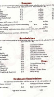 Spud's Cafe menu