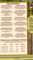 The Forester Pub menu