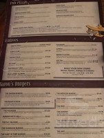 Baron's Pub Restaurant menu