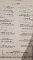 Kaufman Tavern menu