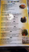 Jamaica Mi Irie menu