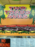 Two Toads Subs food