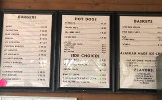 Shirley's Burger Barn menu