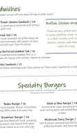Tannery Bar Grill menu