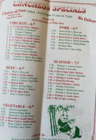 Wah Ming Kitchen menu