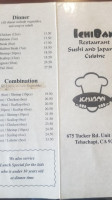 Ichiban menu